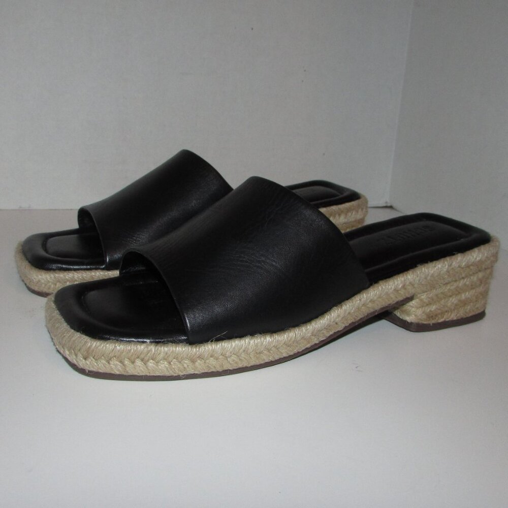 Schutz Corah Black Open Toe Sandals Size 9B Slides
